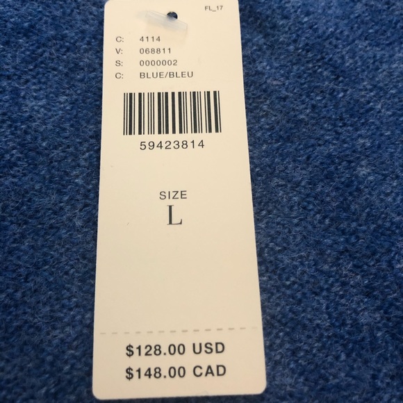 Anthropologie Blue Cardigan Sweater, Size Large - Picture 5 of 13